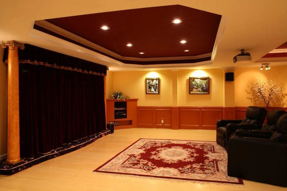 Home theatre curtains by Studio Curtains & Blinds, Brisbane