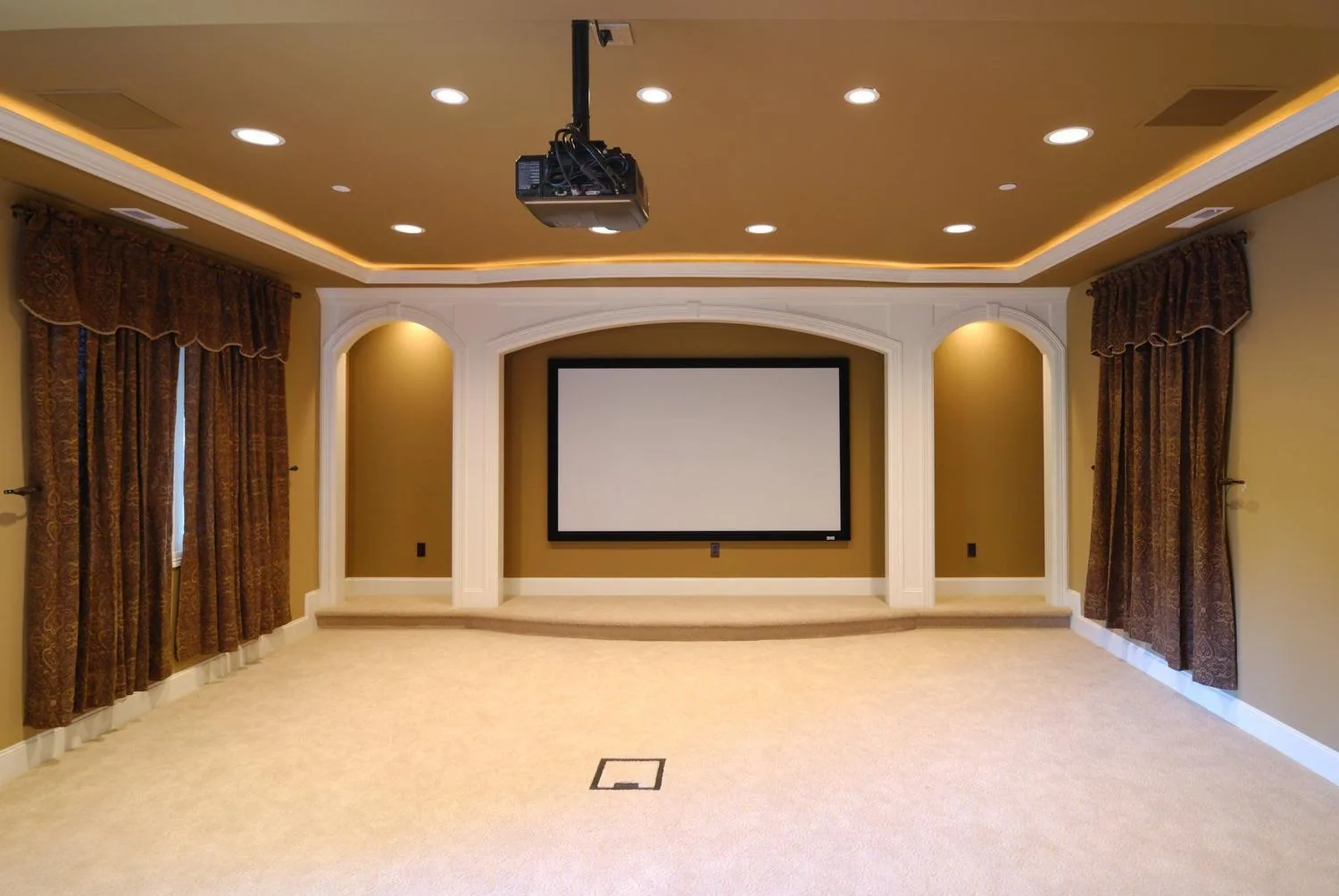 Home theatre curtains by Studio Curtains & Blinds, Brisbane