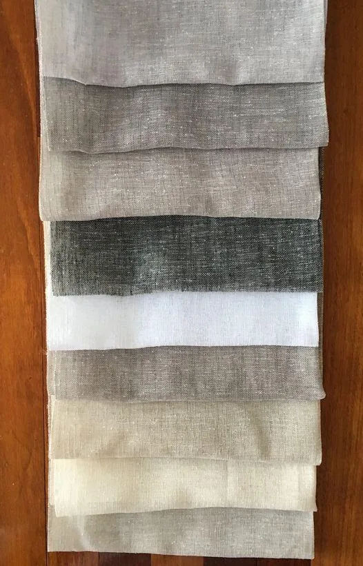 Linen curtains by Studio Curtains & Blinds, Brisbane