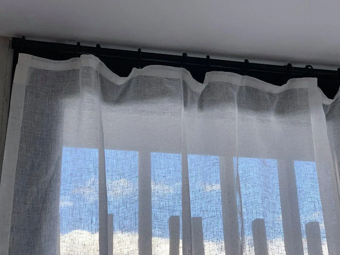 Linen curtains by Studio Curtains & Blinds, Brisbane