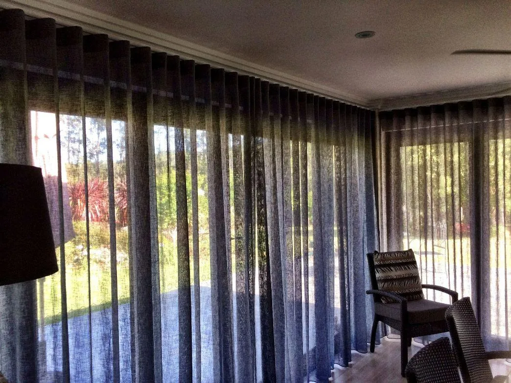 S-fold curtains by Studio Curtains & Blinds, Brisbane