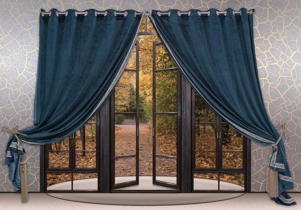 Velvet curtains by Studio Curtains & Blinds, Brisbane
